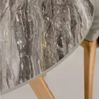 Mesa Redonda Externa em Cerâmica Orobico Luxe Fabricada na Itália - Pegaso Viadurini