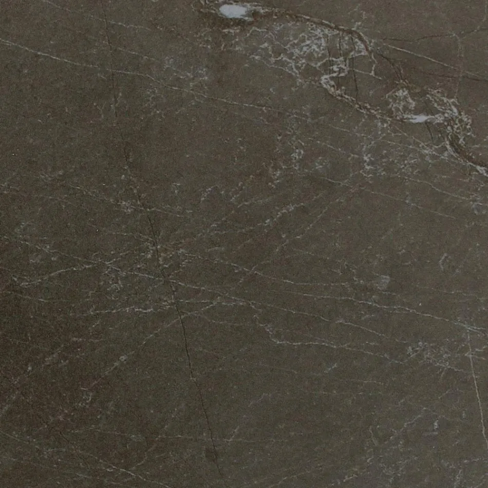 Mesa Externa Redonda em Cerâmica Pulpis Marrom Fabricada na Itália - Pegaso Viadurini