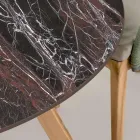 Mesa Externa Redonda em Cerâmica Vermelha Domus Made in Italy - Pegaso Viadurini