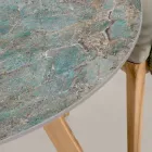 Mesa redonda de cerâmica para exterior Santos Made in Italy - Pegaso Viadurini