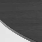 Mesa de jantar redonda em madeira compensada folheada a freixo - Libra Viadurini