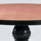 Mesa redonda de design clássico em mogno polido, diâmetro 150cm, Akim Viadurini