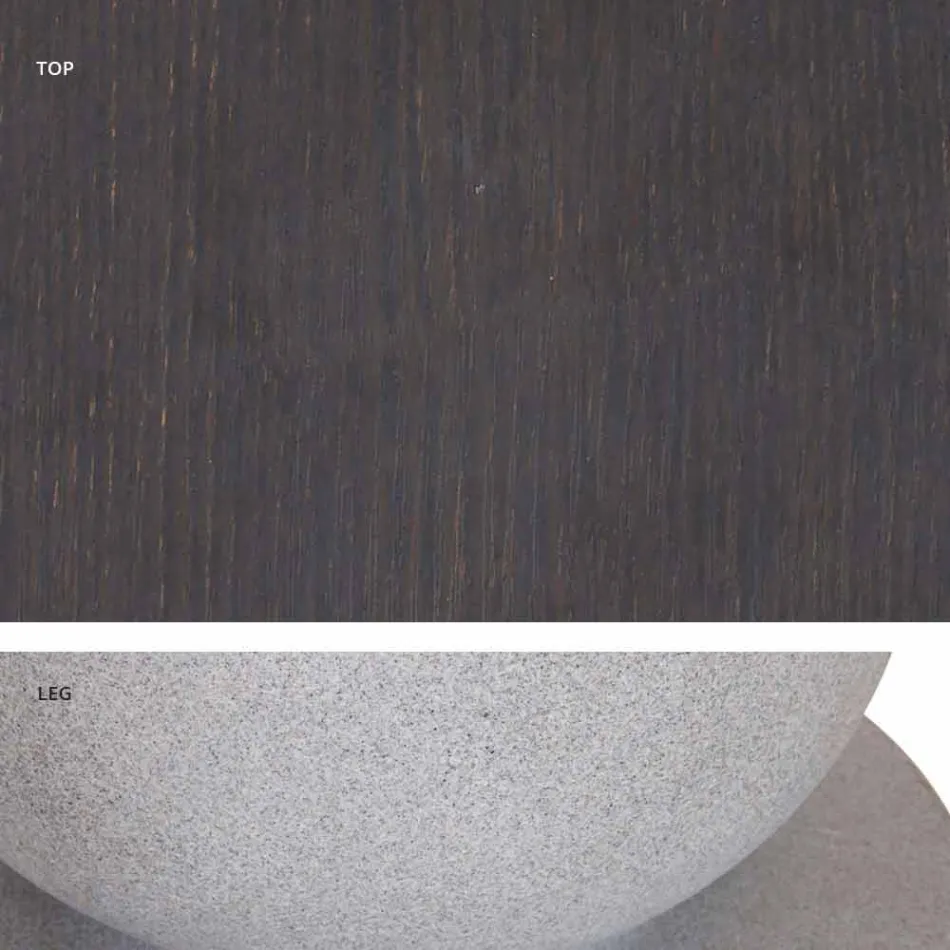 Mesa Redonda de Design Clássico, Ø140 e HPL top - Século XIX por Slide Viadurini