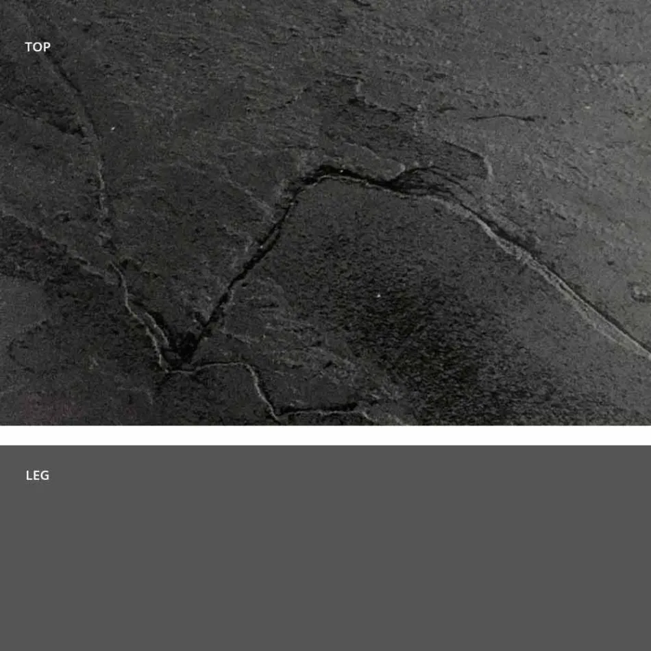 Mesa Redonda de Design Clássico, Ø140 e HPL top - Século XIX por Slide Viadurini