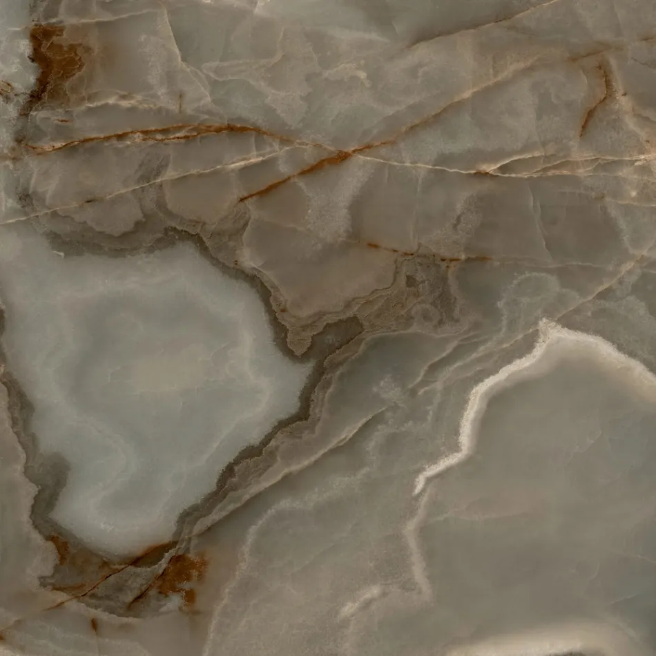 Mesa Redonda Fixa em Cerâmica e Aço Fabricado na Itália - Tesoura Viadurini