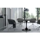 Mesa Redonda Moderna em Mármore Carrara e Marquinia Made in Italy – Dólares Viadurini