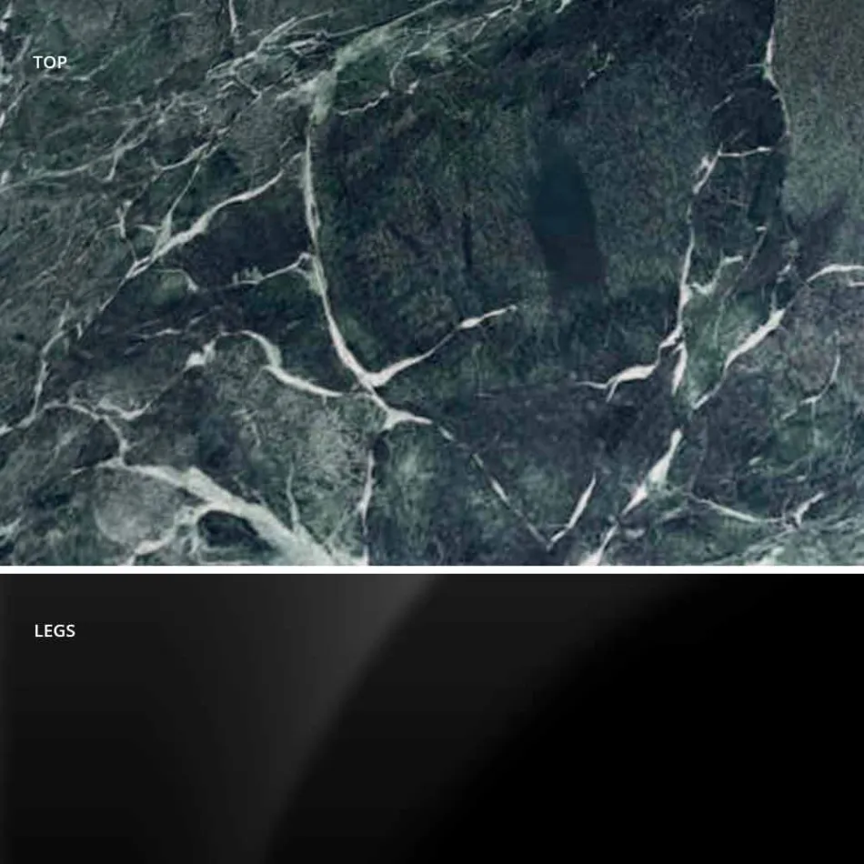 Mesa Redonda Moderna em Mármore Carrara e Marquinia Made in Italy – Dólares Viadurini