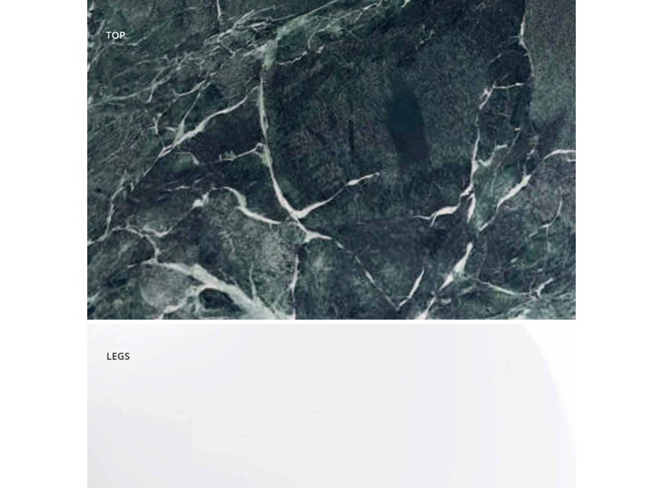Mesa Redonda Moderna em Mármore Carrara e Marquinia Made in Italy – Dólares Viadurini