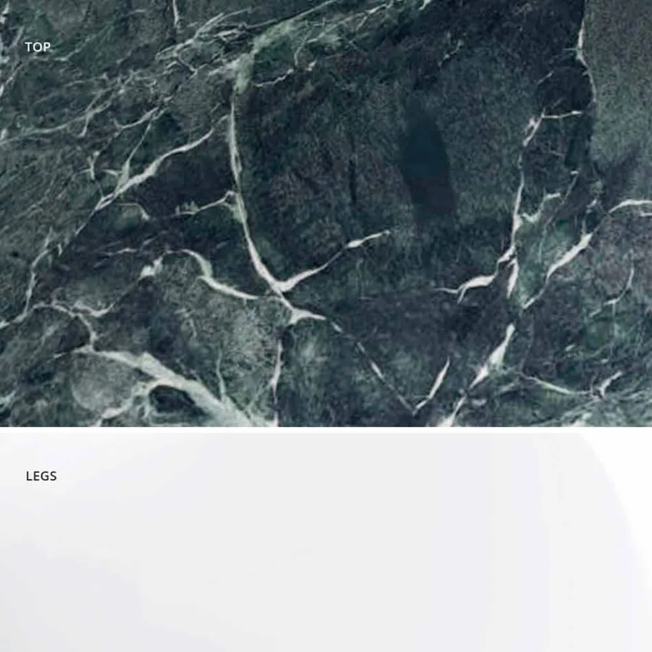 Mesa Redonda Moderna em Mármore Carrara e Marquinia Made in Italy – Dólares Viadurini