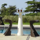 Mesa redonda de polietileno Slide Hoplà (H110) hpl top fabricada na Itália Viadurini