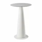 Mesa redonda de polietileno Slide Hoplà (H110) hpl top fabricada na Itália Viadurini