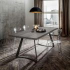 Mesa de sala de jantar com tampo de carvalho descascado Made in Italy - Pinóquio Viadurini