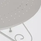 Mesa redonda de jardim estilo Shabby Chich em aço pintado - Encantamento Viadurini