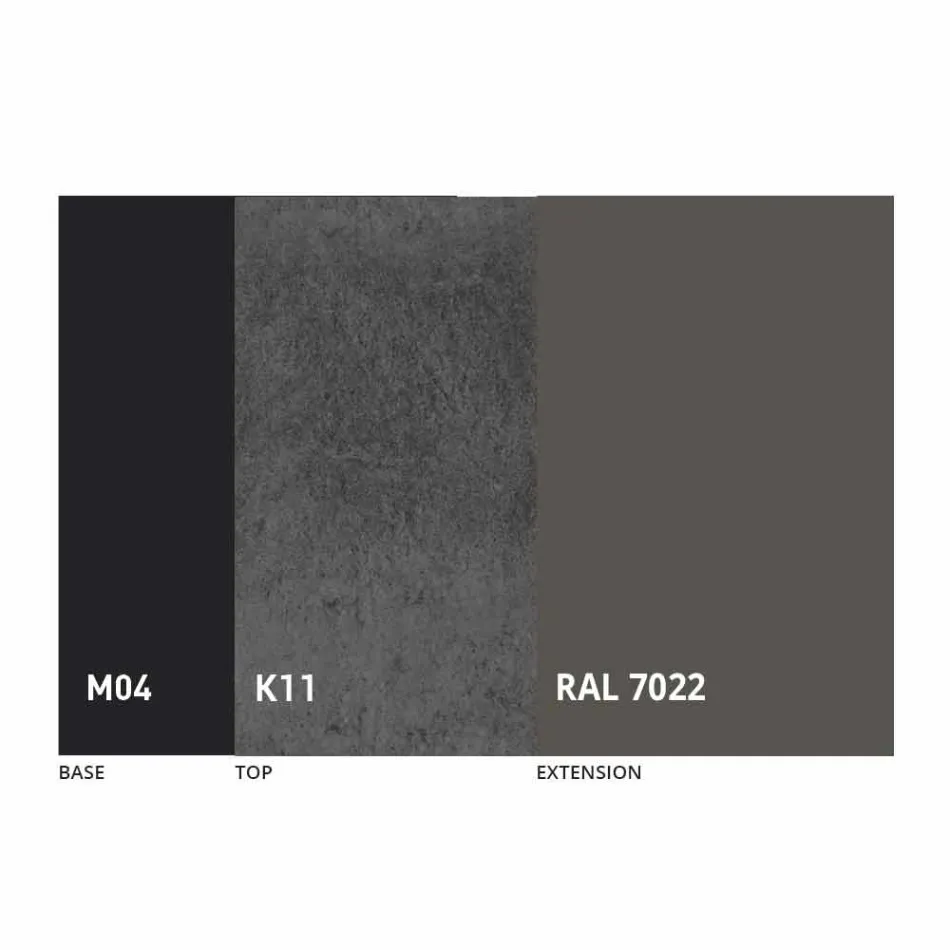 Mesa de Jantar Redonda Extensível até 165 cm com Tampo em Cerâmica - Pistolero Viadurini