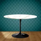 Mesa Tulipa Eero Saarinen H 73 em cerâmica Entzo Made in Italy - Escarlate Viadurini