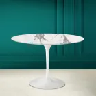 Mesa Tulipa Eero Saarinen H 73 em cerâmica Invisible Select Made in Italy - Escarlate Viadurini