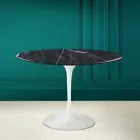 Mesa Tulipa Eero Saarinen H 73 em cerâmica Marquinia Made in Italy - Escarlate Viadurini