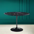 Mesa Tulipa Eero Saarinen H 73 em cerâmica Marquinia Made in Italy - Escarlate Viadurini