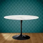 Mesa Tulipa Eero Saarinen H 73 em cerâmica Morpheus Made in Italy - Escarlate Viadurini