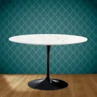 Mesa Tulipa Eero Saarinen H 73 em cerâmica Rem Made in Italy - Escarlate Viadurini