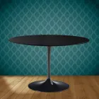 Mesa Tulipa Eero Saarinen H 73 em cerâmica Sirius Made in Italy - Escarlate Viadurini