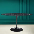 Mesa Tulipa Eero Saarinen H 73 Oval em Cerâmica Marquinia Made in Italy - Escarlate Viadurini