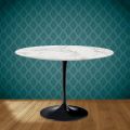 Mesa Tulipa Eero Saarinen H 74 Redonda Cerâmica Morpheus Made in Italy - Escarlate