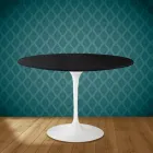 Mesa Tulipa Eero Saarinen H 73 Redonda Cerâmica Sirius Made in Italy - Escarlate Viadurini