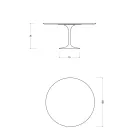 Mesa Tulipa Eero Saarinen H 74 em cerâmica Morpheus Made in Italy - Scarlet Viadurini