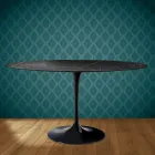 Mesa Tulipa H 74 Oval em Cerâmica Somnia, fabricada na Itália - Scarlet Viadurini