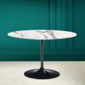 Mesa Redonda Tulip Saarinen H 73 em Cerâmica Invisível Select Made in Italy - Escarlate