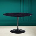 Mesa Tulipa Saarinen H 73 Redonda Cerâmica Noir Laurent Made in Italy - Escarlate