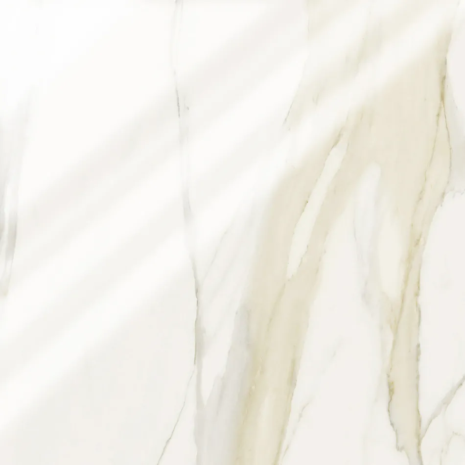 Mesa Saarinen Tulip, 74 cm de altura, em cerâmica Florim Calacatta Gold Gloss - Scarlet Viadurini