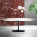 Mesa Saarinen Tulip H 74 cm em Matt Florim Statuario Ceramica - Scarlet