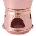 Panela de cobre estanhada à mão com alças e base de 14 cm - Gianmatteo Viadurini