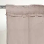 Cortina de Linho Claro com Organza e Bordado Gótico no Centro Luxo - Marinella Viadurini