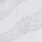 Cortina de linho branco com organza e bordado Shabby Design Made in Italy - Marpessa Viadurini