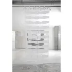 Cortina de Linho Branco e Organza com Elegante Bordado de Design Italiano - Oceanomare Viadurini