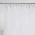 Cortina em Linho Claro Branco ou Retrô e Organza com Gravatas Luxo - Karnak Viadurini