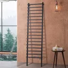 Radiador hidráulico em aço carbono preto, fabricado na Itália - Raggio Viadurini