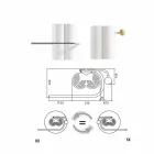 Piso elétrico do radiador do banheiro com design vertical 450 watts - Ottolungo Viadurini