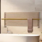 Radiador bege em aço carbono misto, fabricado na Itália - Solaris Viadurini