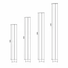 Radiador de banheiro de design moderno com parede hidráulica de até 840 watts - Ottolungo Viadurini
