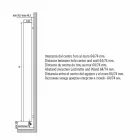 Radiador de banheiro de design moderno com parede hidráulica de até 840 watts - Ottolungo Viadurini