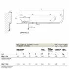 Radiador elétrico decorativo com acabamento cromado Graffe by Scirocco H Viadurini