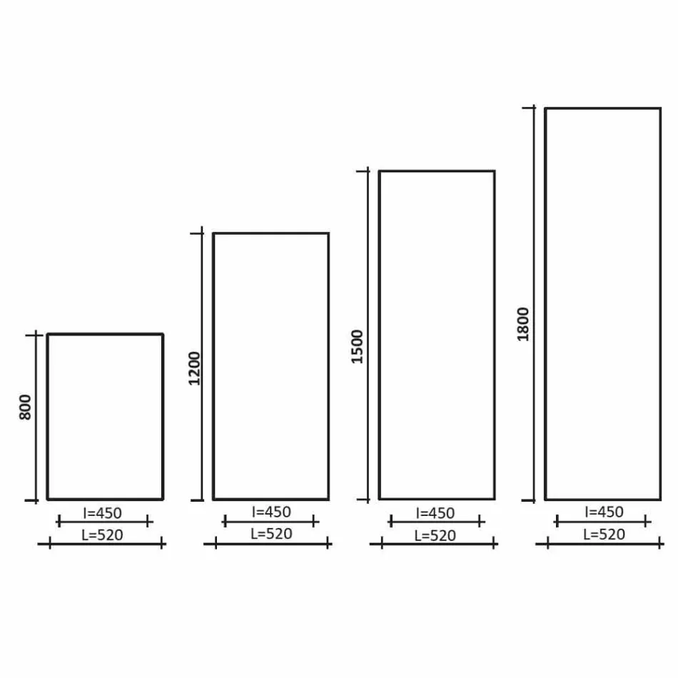 Radiador de projeto hidráulico vertical em alumínio até 1061 watts - curvado Viadurini
