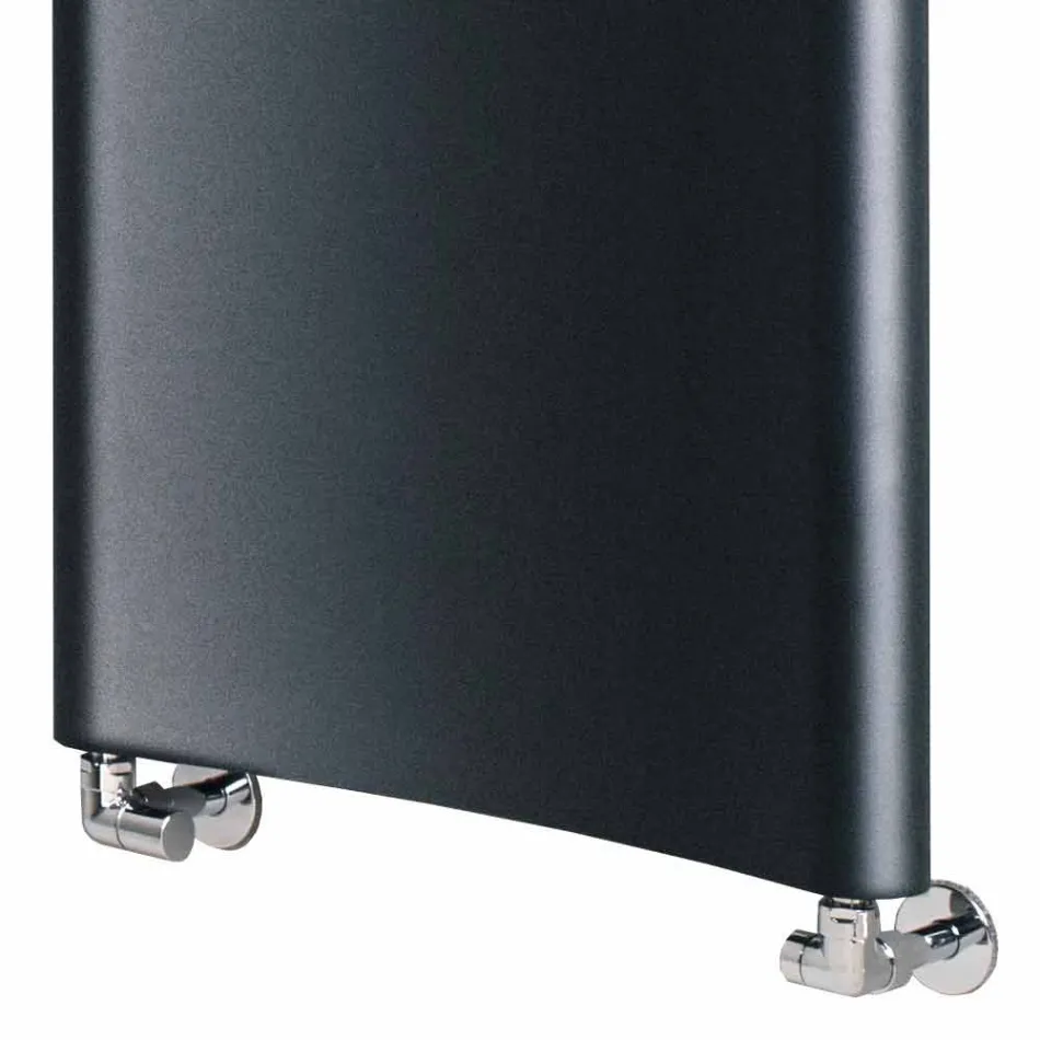 Radiador de projeto hidráulico vertical em alumínio até 1061 watts - curvado Viadurini