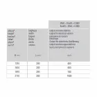 Projeto de radiador elétrico de parede em alumínio moderno 1000 W - 100 linhas Viadurini