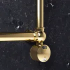 Radiador modular elétrico em cromo ou latão dourado a 200 W - Caesar Viadurini