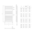 Radiador elétrico cromado até 1000 watts fabricado na Itália - Berenice Viadurini